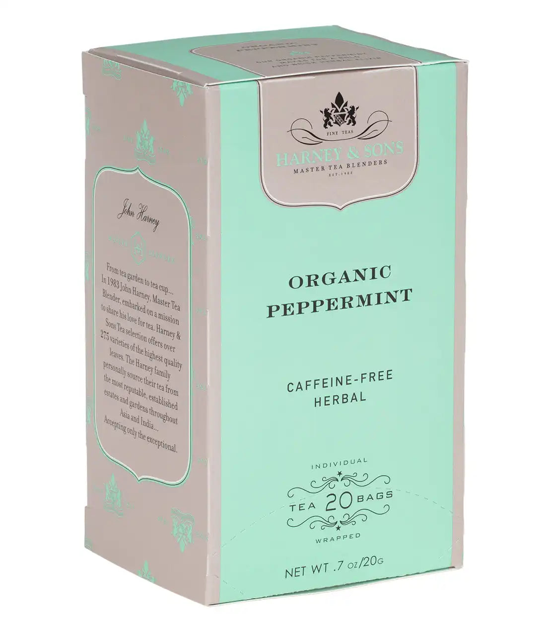 Organic Peppermint Herbal Premium Teabags